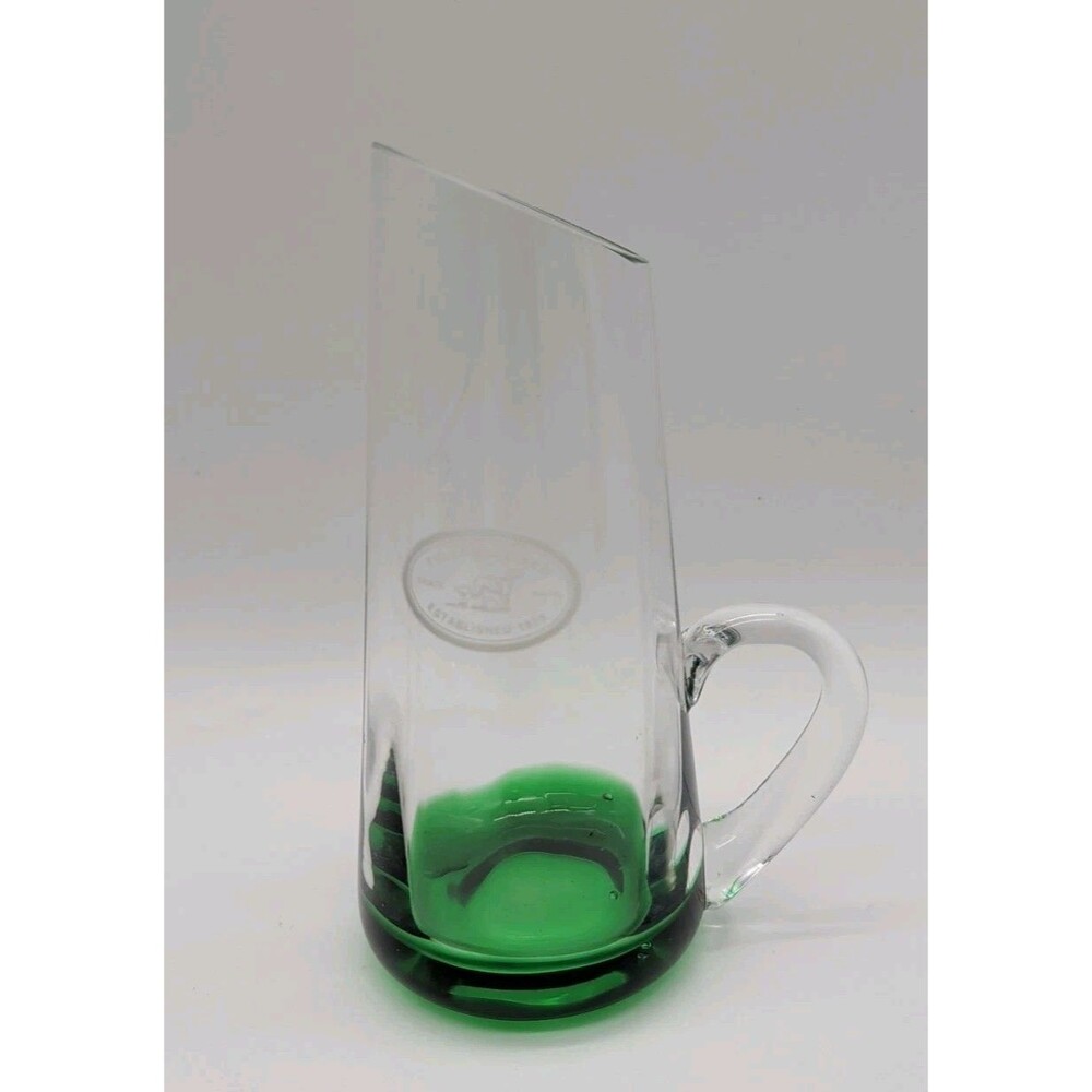 Vintage Tullamore Dew Irish Whiskey Glass Pitcher Distillery Advertising Piece